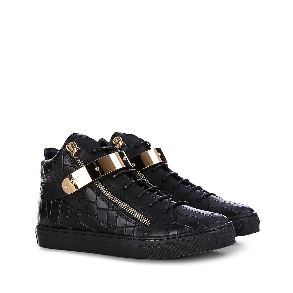 Шкіряні кеди Giuseppe Zanotti SBI65 118/02 купити за ціною 23 850