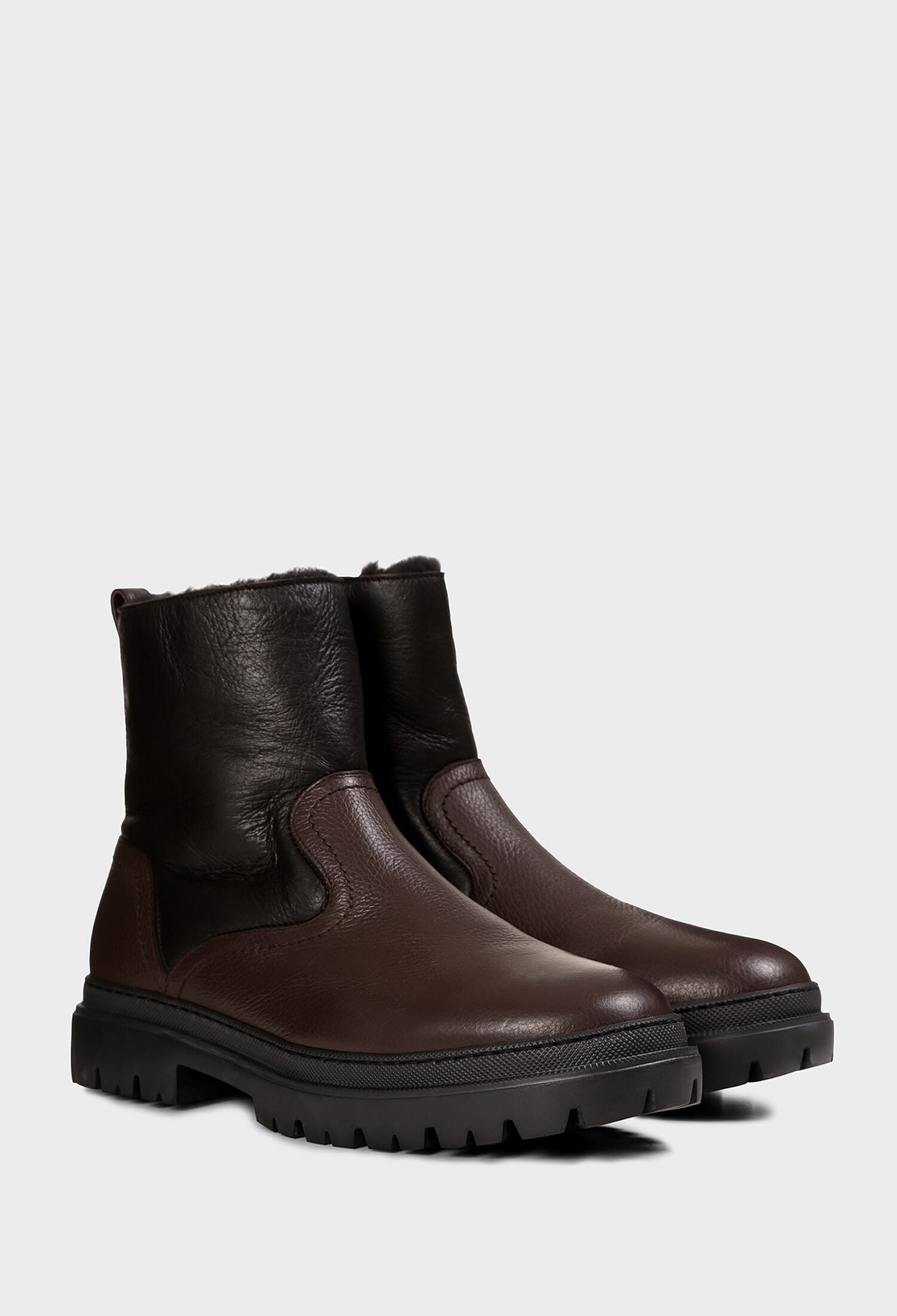 Шкіряні черевики з хутром Aldo Brue AB5571 R 223/0A3M купити за