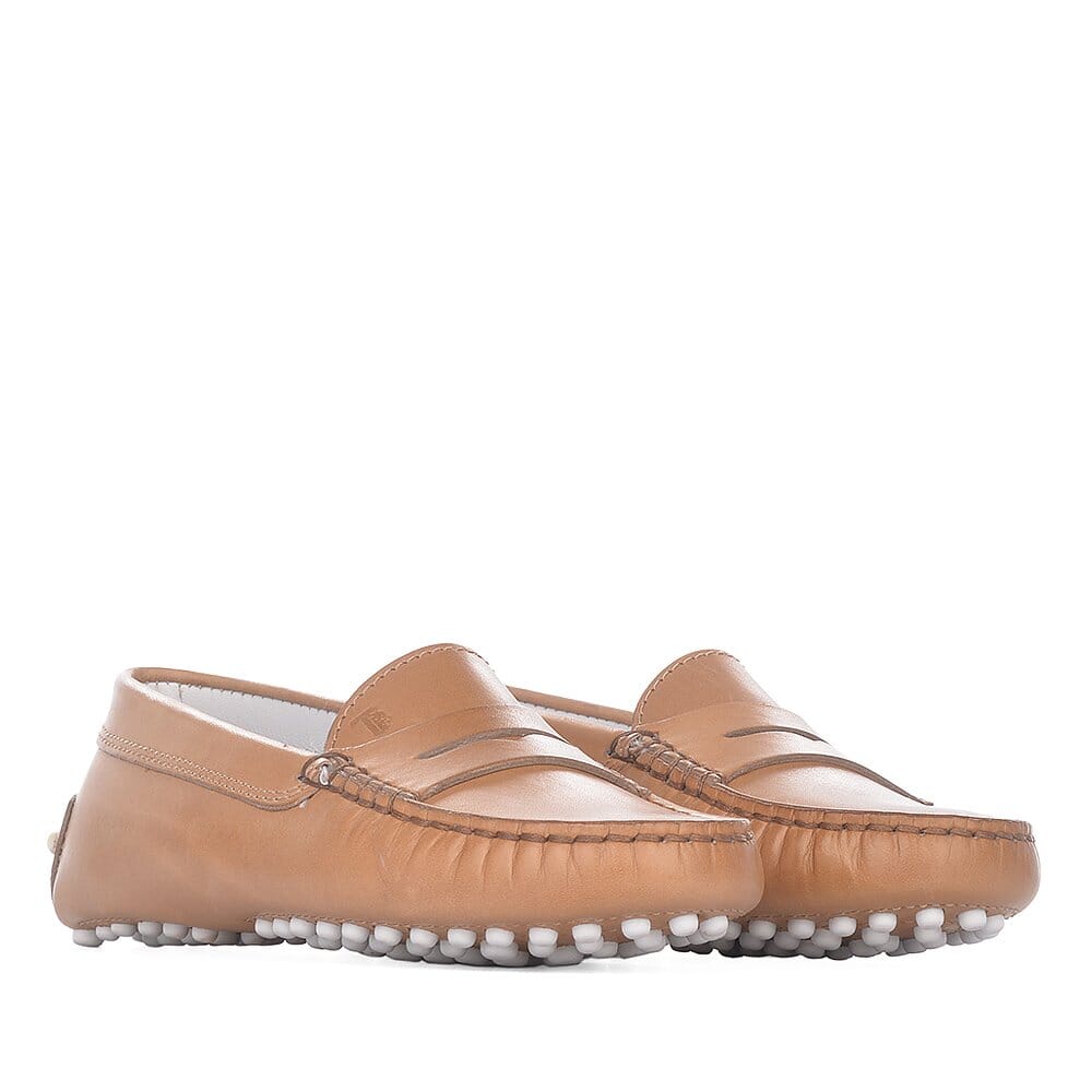 マロン Шкіряні мокасини TOD'S G00010M115/06 купити за ціною 3 300 ГРН