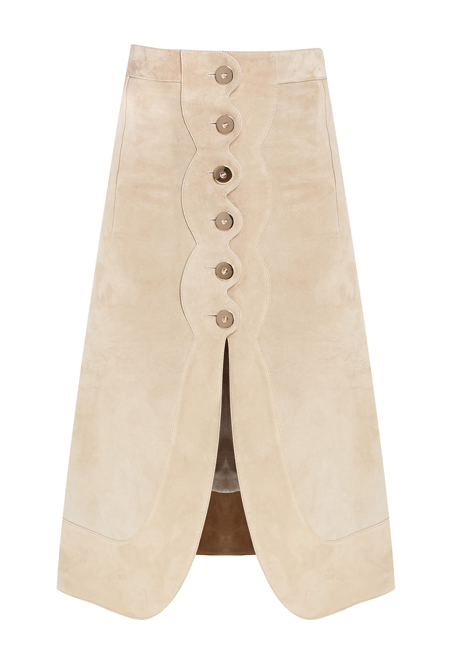 Замшева спідниця RABANNE 31036 20AFJU141LB0031 P252 BEIGE 220