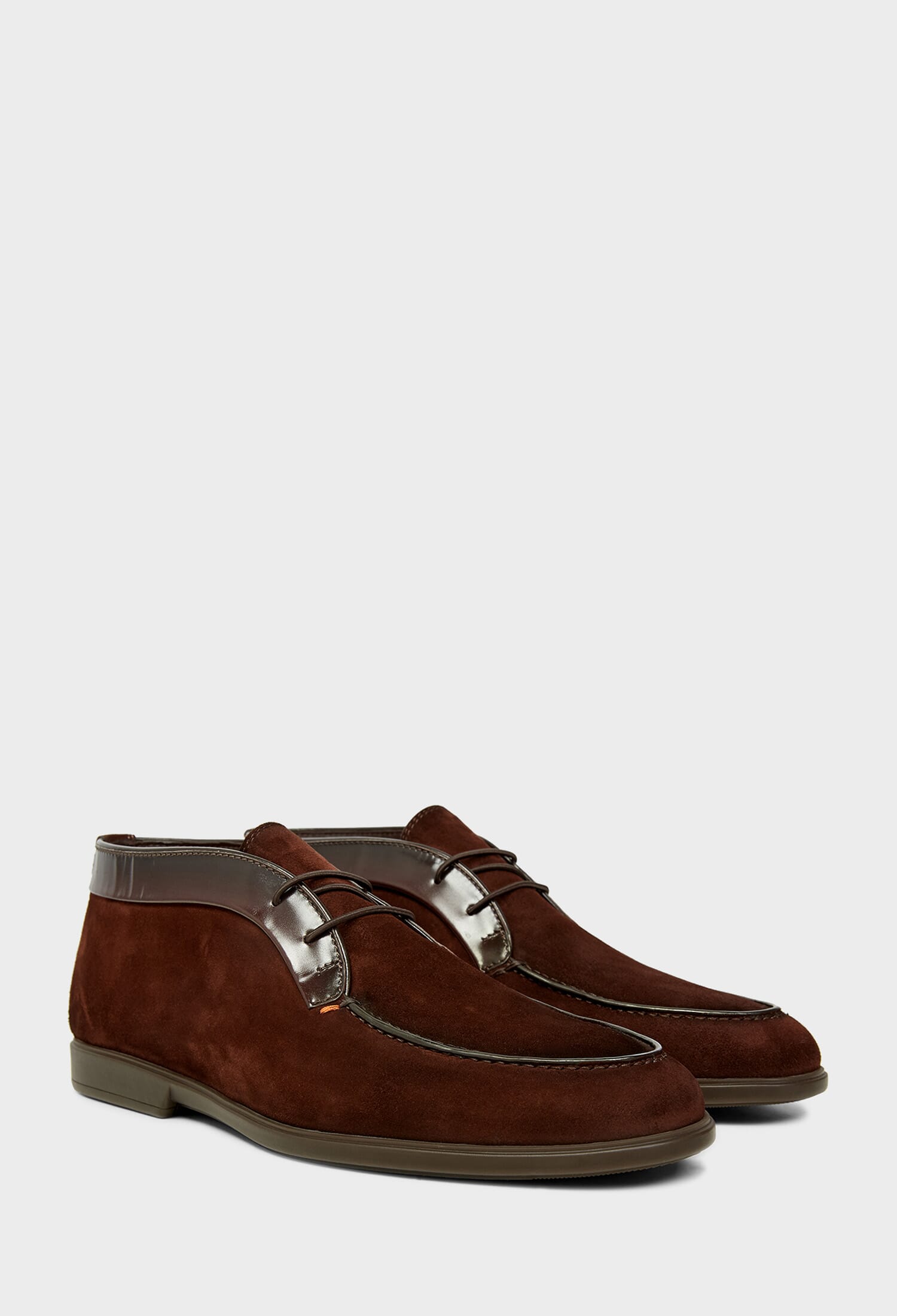 Замшеві черевики Santoni 19156 225/0DW купити за ціною 20 400 ГРН