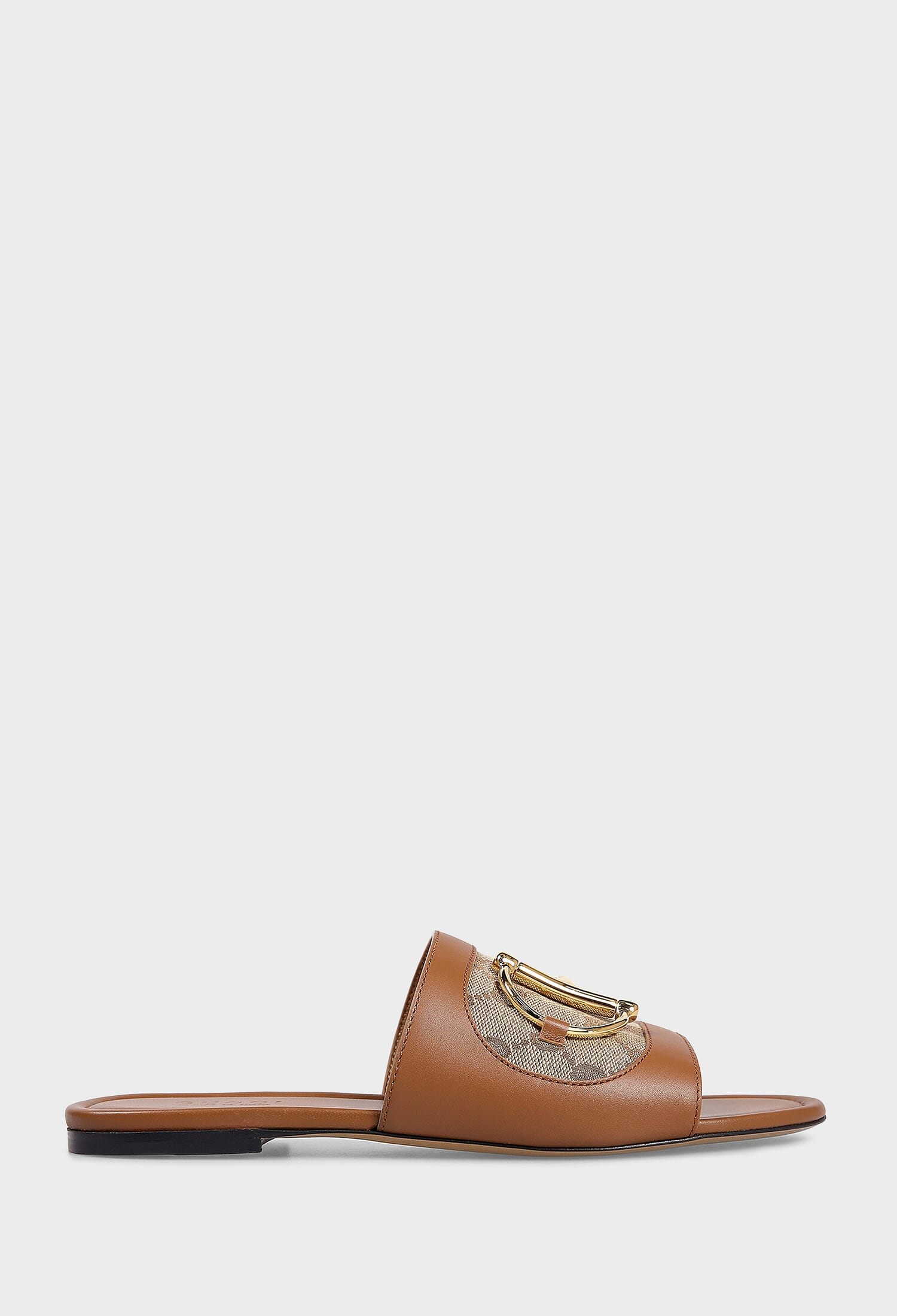 Шкіряні шльопанці HORSEBIT Gucci 834427 225/1I3 купити за ціною 42