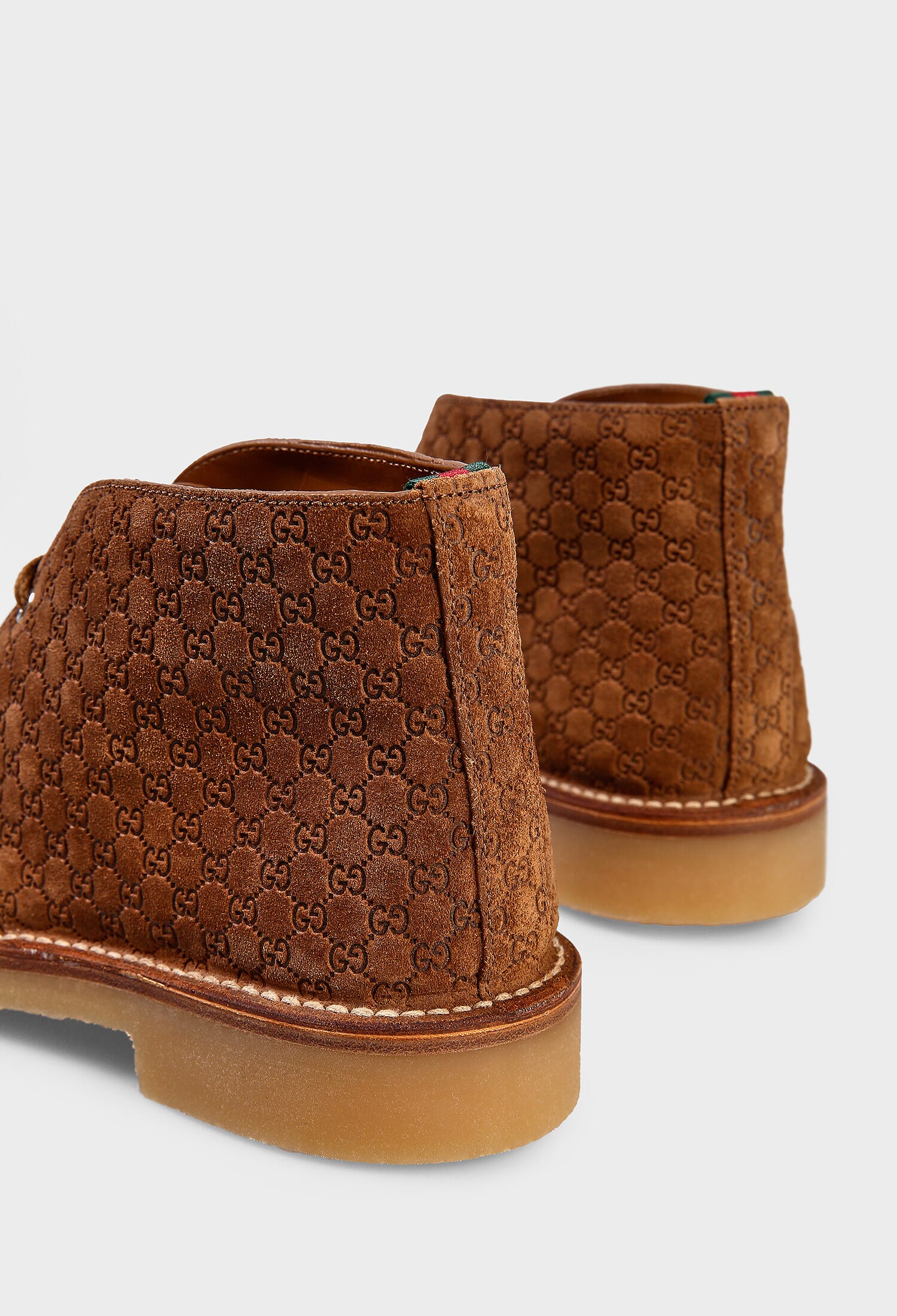 Замшеві черевики Gucci 831283 225/0C3 купити за ціною 26 450 ГРН
