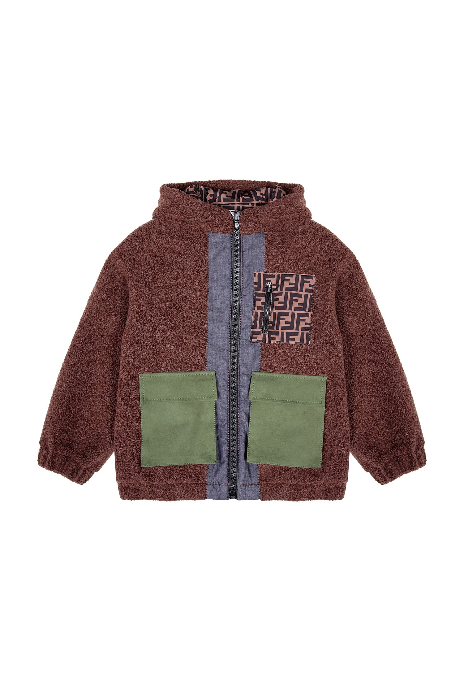 Вовняна куртка Fendi JMA224 221/93c купити за ціною 56 105 ГРН