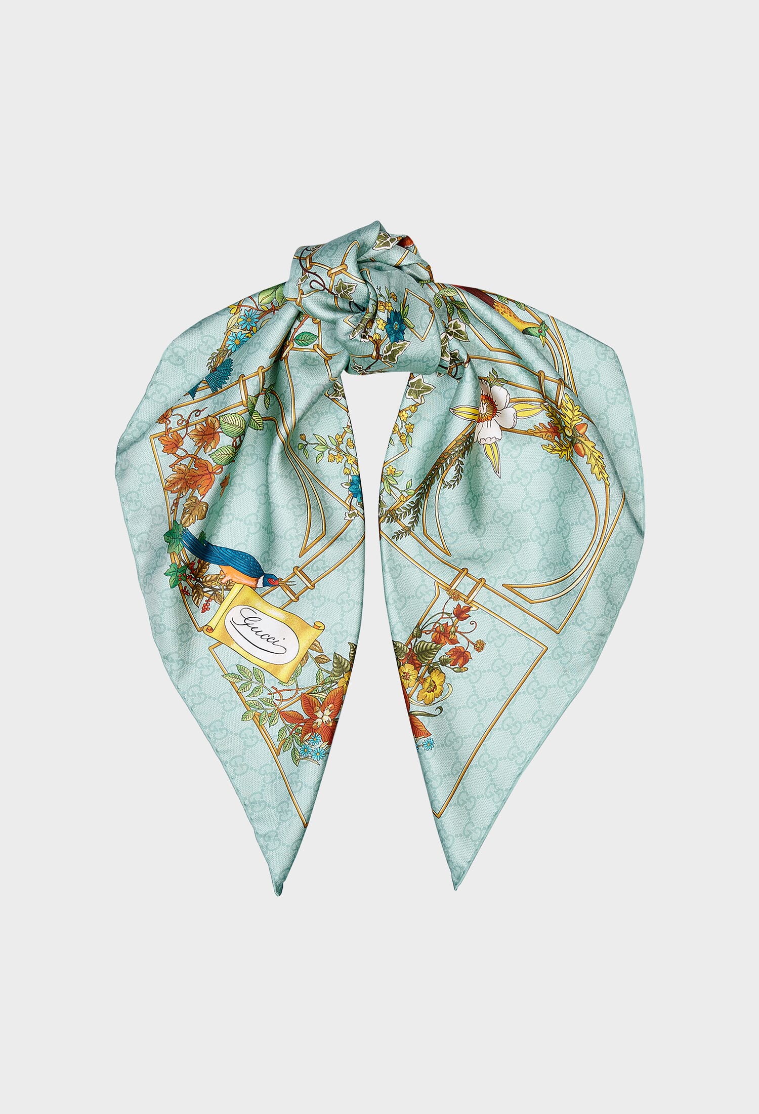 Шовкова хустка Gucci 777066 125/9C4 купити за ціною 28 550 ГРН