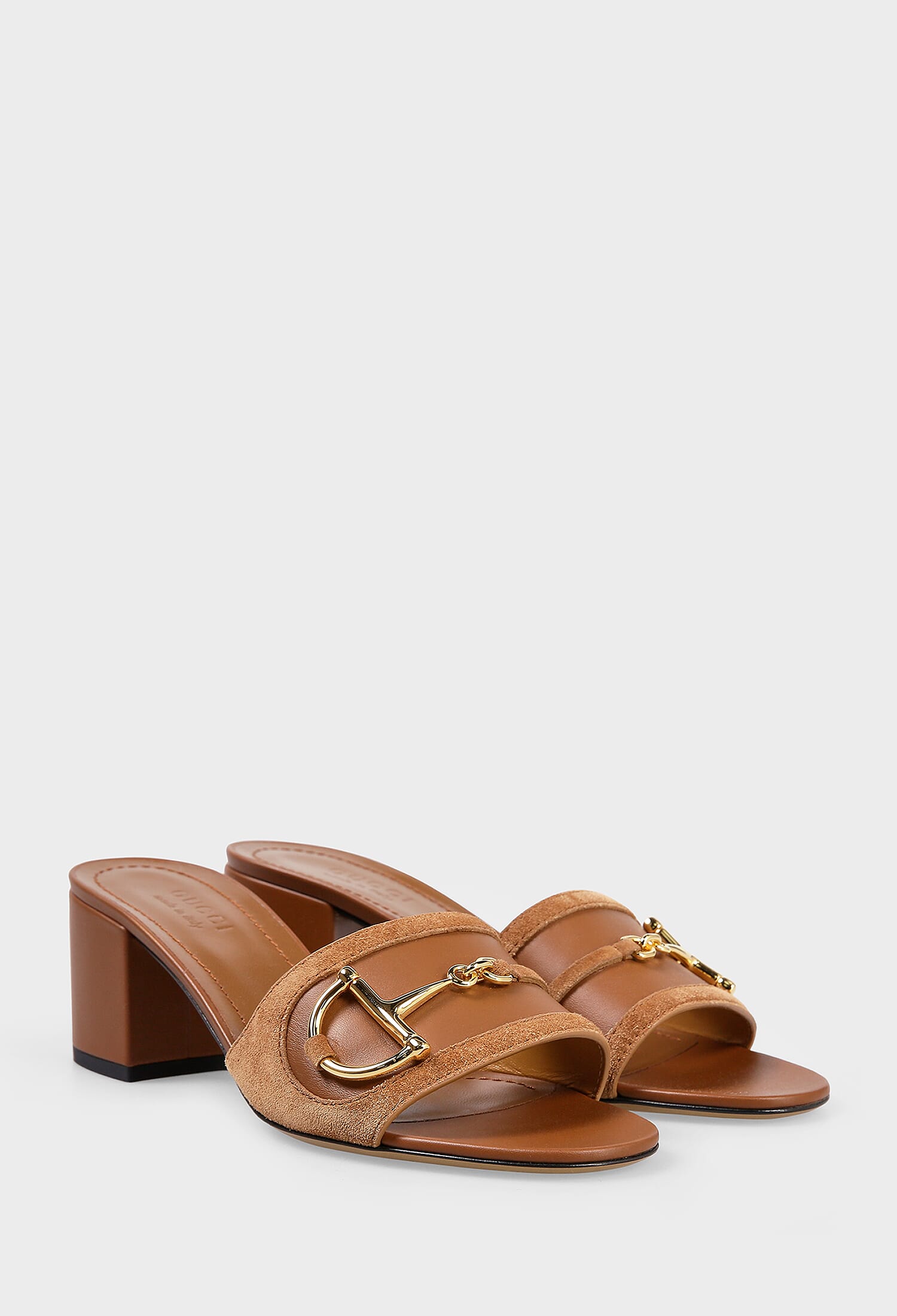 Шкіряні мюлі HORSEBIT Gucci 834421 225/0A3 купити за ціною 32 165