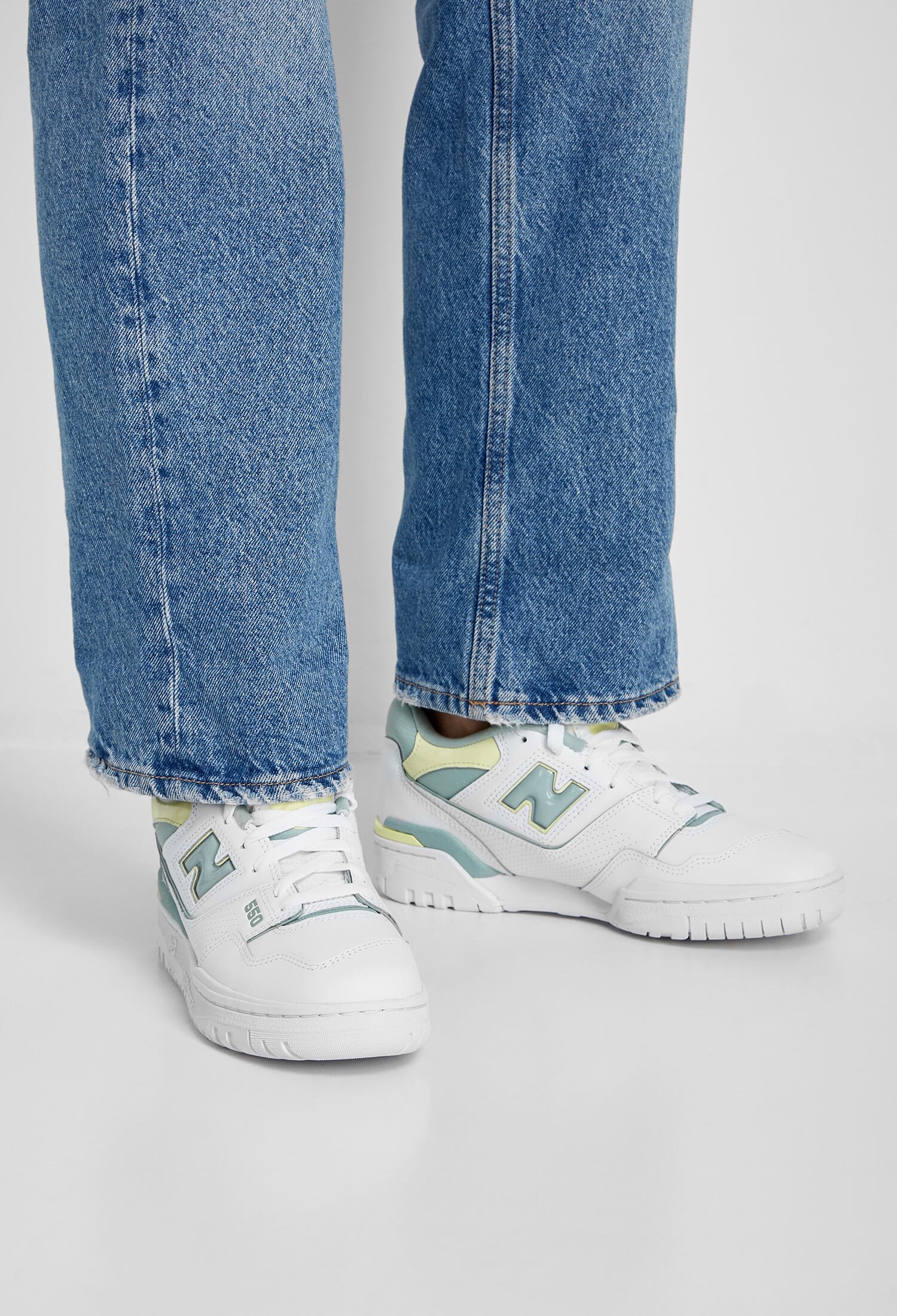 Шкіряні кеди 550 New Balance BBW550EB 124/0A1 купити за ціною 0