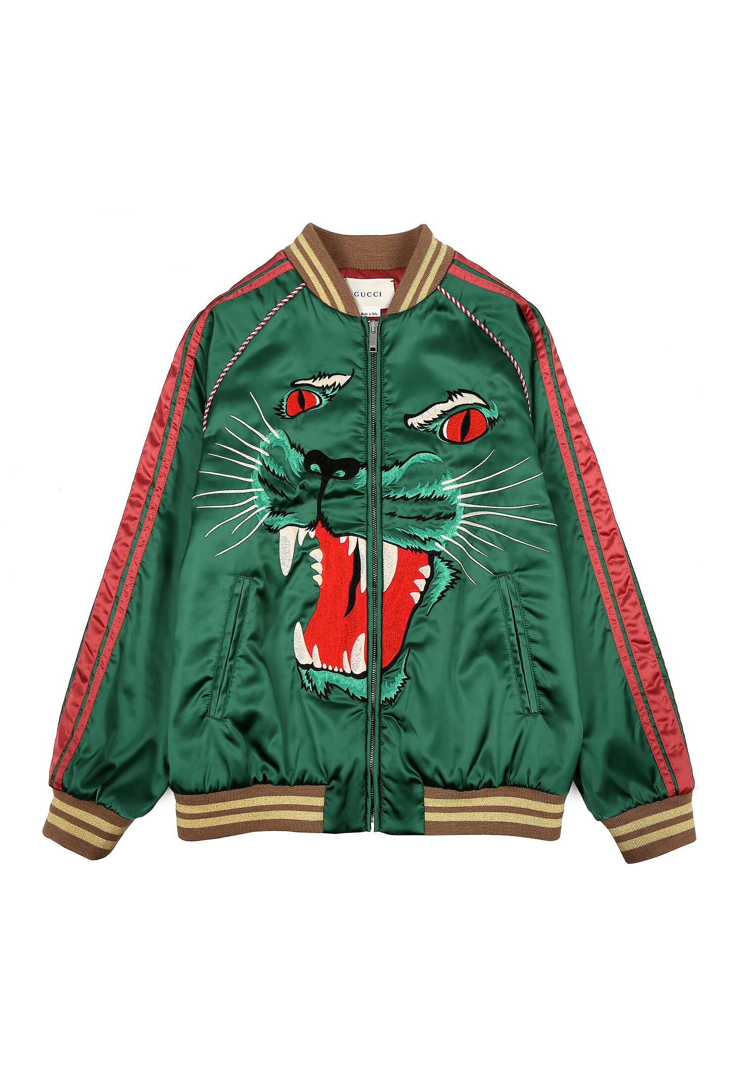 Gucci green deals tiger jacket