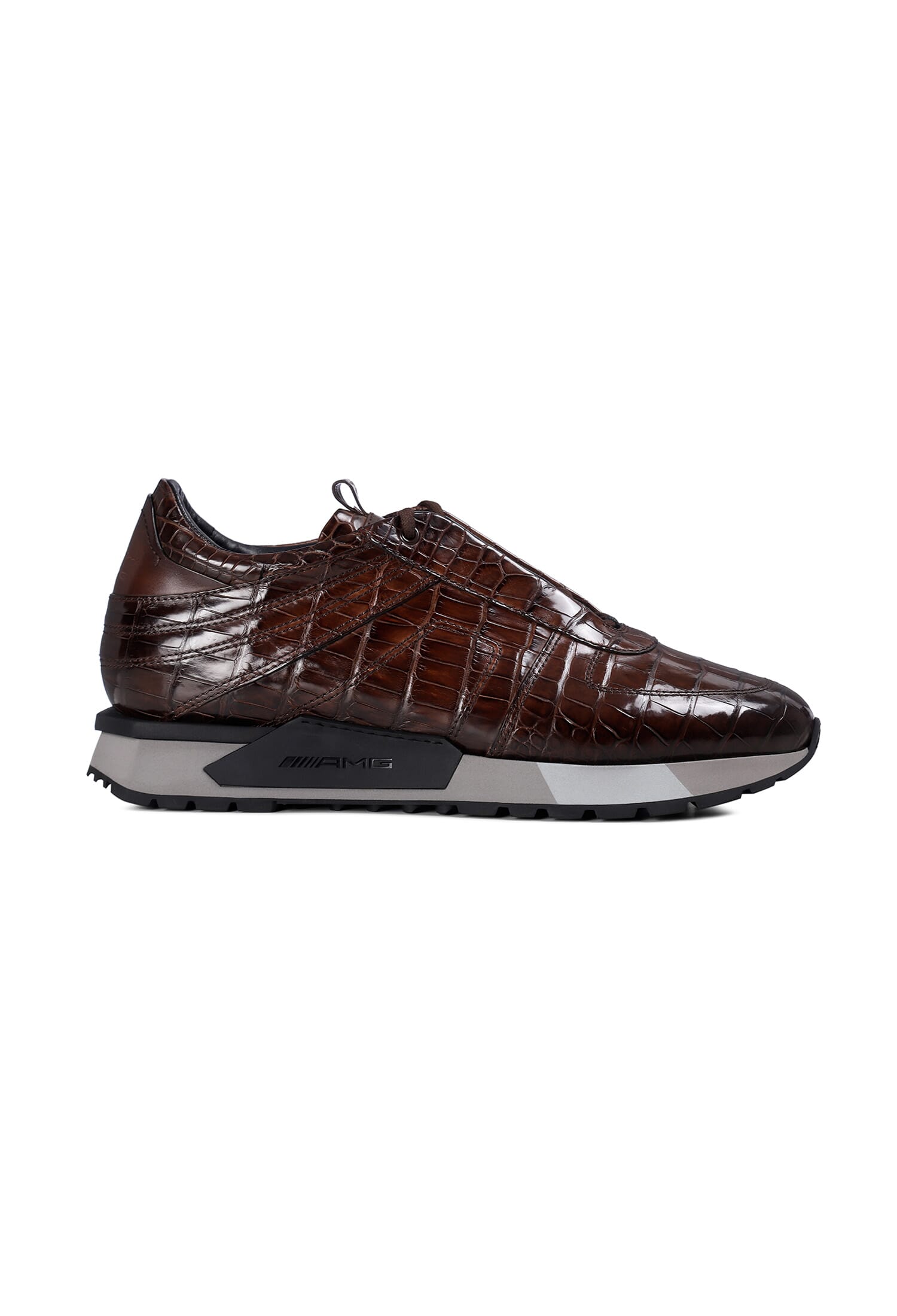 Кросівки зі шкіри крокодила Santoni 21432 221/0G3 купити за ціною
