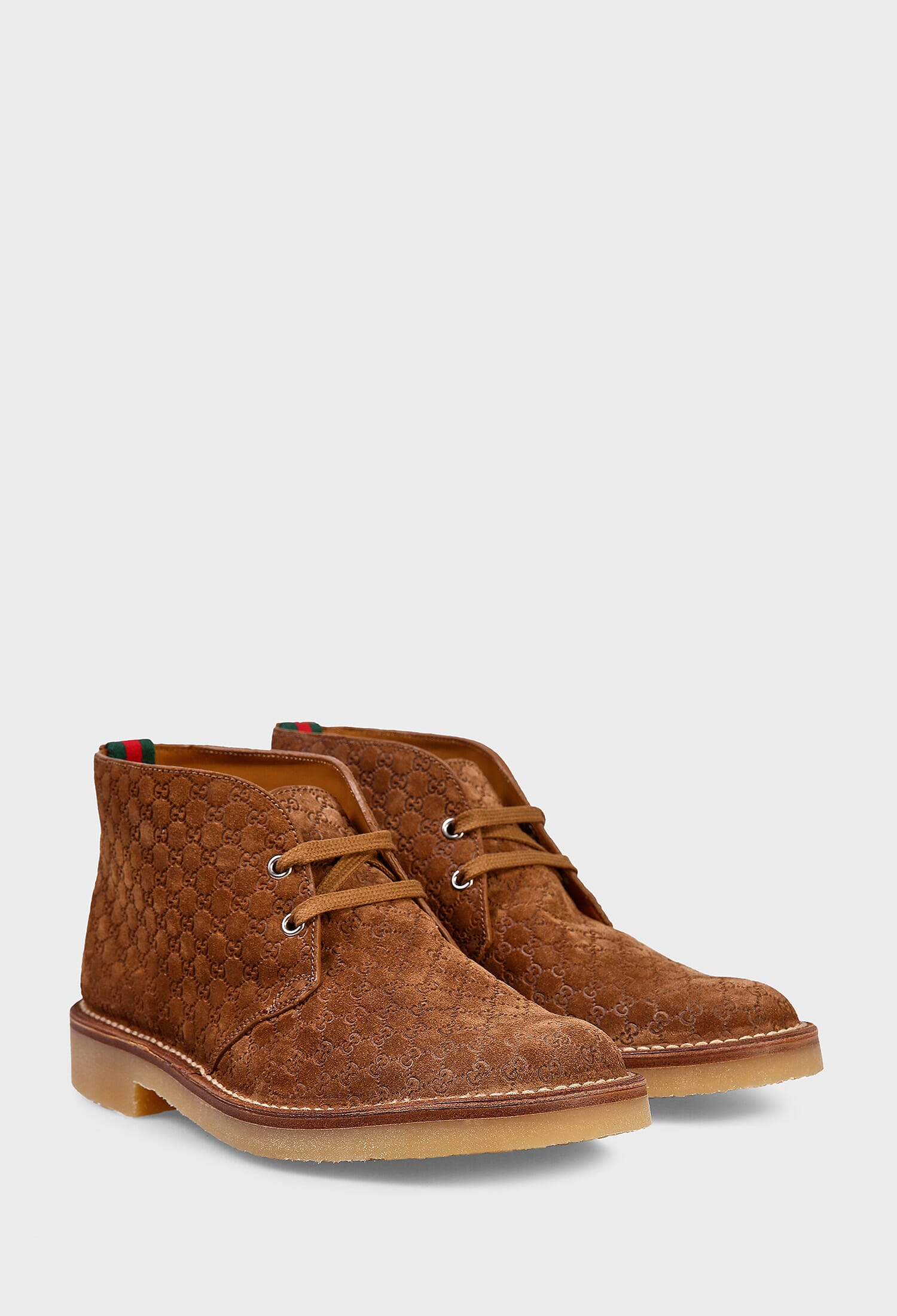 Замшеві черевики Gucci 831283 225/0C3 купити за ціною 26 450 ГРН