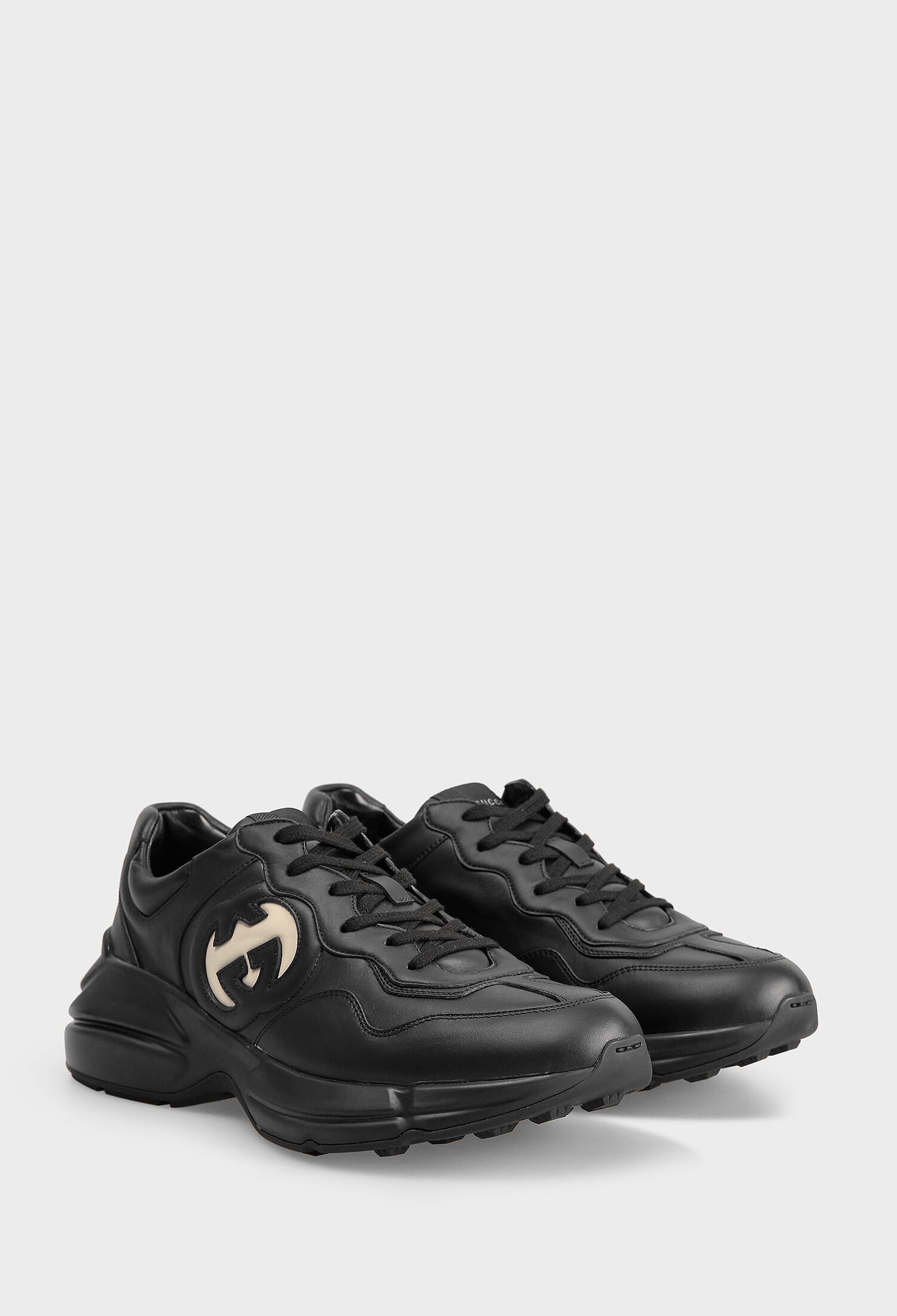Шкіряні кросівки RHYTON Gucci 757857 223/0A2 купити за ціною 0 ГРН